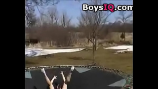 [Free Video, Hot Sex, Porno Videos] Backyard Trampoline Sex Video
