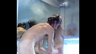 [StepDad, Old And Young, Family Shower] StepDad Showering With Mine Do StepDaughter Queen Turns The Delivery Man