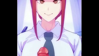 [Chainsaw Man, Credits Theobrobine, Handjob Credits Theobrobine] Makima Handjob Credits Theobrobine