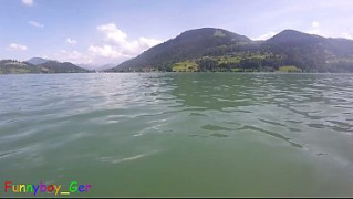 [The, Stunning Mountain, Big Dick] Jerking Off Underwater And Pumping Cum Into The Water In Stunning Mountain Lake